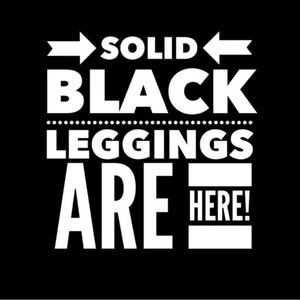 NWT solid black Lularoe butter soft leggings size OS fits sizes 2-10